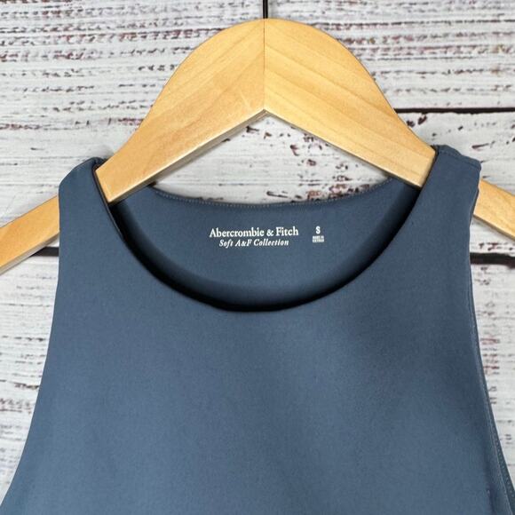 Abercrombie & Fitch a&f blue Sleeveless Tank Soft af Collection Bodysuit Size S - Picture 5 of 5